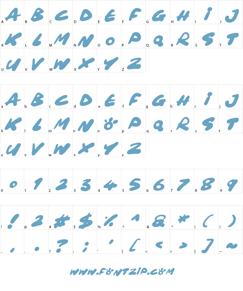 Maxi Marker Font Character